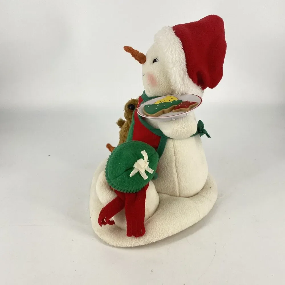Hallmark Jingle Pals 2015 Time for Cookies Snowman Dog Animated Musical WORKS